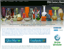 Tablet Screenshot of 20thcenturyglass.com